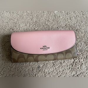 Pink coach wallet